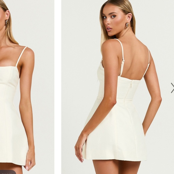 Showpo Cream Mini Dress - Picture 2 of 2